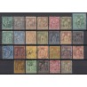 France 1876/1890 - Belle collection au type Sage, oblitérés COTE +400€ - B/TB