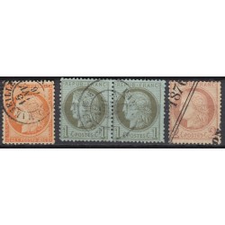 France 1849/1890 - Collection timbres Cérès Napoléon, COTE 950 € - TB D'ASPECT