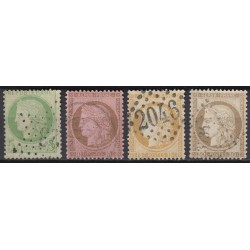 France 1849/1890 - Collection timbres Cérès Napoléon, COTE 950 € - TB D'ASPECT