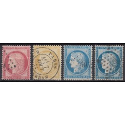 France 1849/1890 - Collection timbres Cérès Napoléon, COTE 950 € - TB D'ASPECT