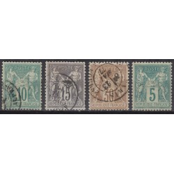 France 1849/1890 - Collection timbres Cérès Napoléon, COTE 950 € - TB D'ASPECT