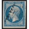n°14B, variété "ligne devant le front / à la corne", 20c bleu, Type II - TB