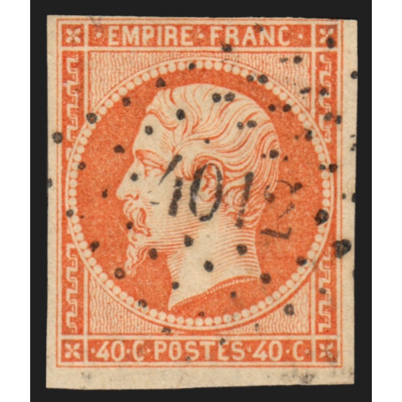n°16, oblitéré PC 4012 SALONIQUE Bureau français en Turquie - TB