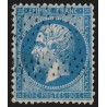 n°22, Napoléon 20c bleu, oblitéré pointillés - SUPERBE