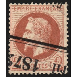 n°26A, Lauré, 2c rouge-brun, annulation typographique des journaux - TB
