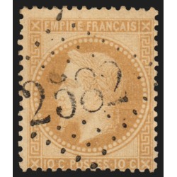 n°28A, 10c bistre, Type I, oblitéré GC 2582 MUR-DE-SOLOGNE - TB D'ASPECT