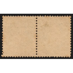 n°30, paire Napoléon Lauré, 30c brun-clair, oblitéré ANCRE maritime - TB