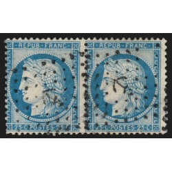 n°60C, Cérès 25c bleu, Type III, oblitéré ANCRE maritime - TB