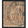 n°69, Sage 30c brun, Type I, oblitéré càd ondulé Nice EN BLEU - TB
