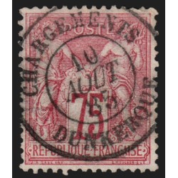 n°71, Sage 75c carmin, Type I, oblitéré càd CHARGEMENTS DUNKERQUE - TB