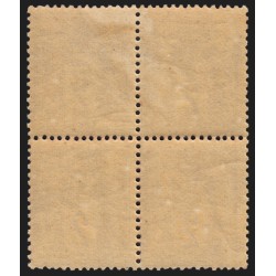 n°85, bloc de quatre, Sage 2c brun-rouge, neuf * dont 2 timbres ** - TB