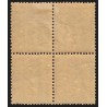 n°85, bloc de quatre, Sage 2c brun-rouge, neuf * dont 2 timbres ** - TB