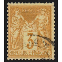 n°86, Sage, 3c bistre-jaune, oblitéré - TB