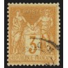 n°86, Sage, 3c bistre-jaune, oblitéré - TB