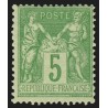 n°106, Sage 5c vert-jaune, Type II, neuf ** sans charnière - TB