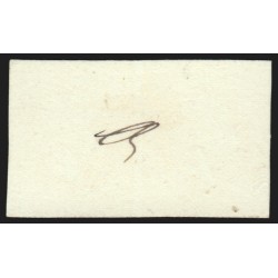 n°15, paire 25 centimes, essai en bistre sur papier carton, neufs (*) - TB