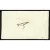n°15, paire 25 centimes, essai en bistre sur papier carton, neufs (*) - TB