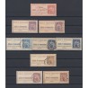 Timbres-Téléphone 1885/1900, type Chaplain, lot de 9 valeurs, oblitérés - TB