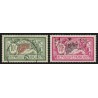 n°207/208, Merson 10fr vert + 20fr lilas, oblitérés - TTB