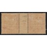n°124, paire millésime 2, Mouchon 10c rose, neuf * avec charnière - TB D'ASPECT