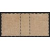 n°125, paire millésime 3, Mouchon 15c vermillon, neuf * avec charnière - TB