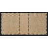 n°130c, paire millésime 2, Semeuse lignée 15c vert-gris, Type IV, neufs ** - TB
