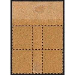 n°130c, millésime 7 avec manchette GC, Semeuse 15c vert-gris, neuf **/* SUPERBE