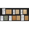n°130, lot de 6 variétés et types, Semeuse lignée 15c vert-gris, neuf * - TB