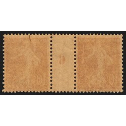 n°135, paire millésime 6, Semeuse maigre, 10c rouge, neuf ** sans charnière