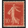 n°135, Semeuse fond plein inscriptions maigres, 10c rouge, neuf ** - SUPERBE