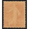 n°135b, Semeuse inscriptions maigres, 10c rouge, Type IIA, neuf ** - TB