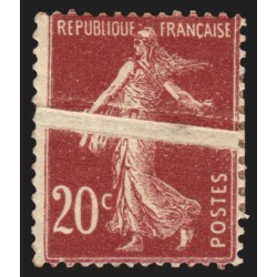 n°139, variété "pli accordéon", Semeuse 20c brun-rouge, neufs * - TB D'ASPECT