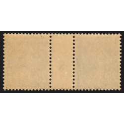 n°140b, paire millésime 8, Semeuse 20c BLEU-NOIR, neufs ** sans charnière - TB