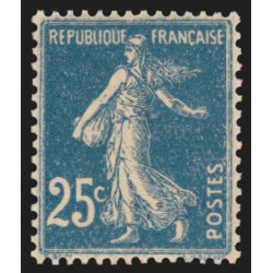 n°140h, Semeuse 20c bleu, Type IIIA, neuf ** sans charnière - SUPERBE