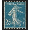 n°140k, Semeuse 25c bleu, Type IIIC issu de roulettes, neuf * - TB