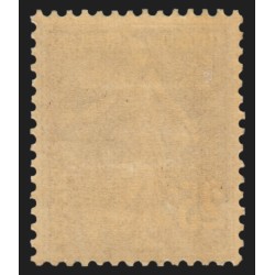n°140v, variété "anneau-lune", Semeuse 25c bleu-foncé, neuf * - TB