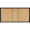n°141, paire millésime 0, Semeuse 30c orange, neuf * avec charnière - TB