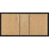 n°141, paire millésime 1, Semeuse 30c orange, neuf * avec charnière - TB