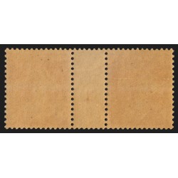 n°141, paire millésime 5, Semeuse 30c orange, neuf * - TB