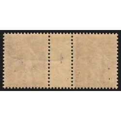 n°142, paire millésime 1, Semeuse 35c violet, neuf ** - TB D'ASPECT