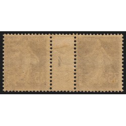 n°142, paire millésime 4, Semeuse 35c violet, neuf * timbres ** - TB
