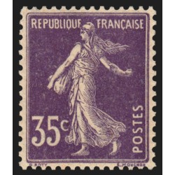 n°142, Semeuse 35c violet, neuf ** sans charnière - SUPERBE