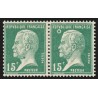 n°171, variété "anneau-lune", Pasteur 15c vert, neuf * avec charnière - SUPERBE