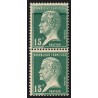 n°171, variété "surencrage / dépouillée", Pasteur 15c vert, neuf ** - SUPERBE