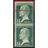 n°171, variété "surencrage / dépouillée", Pasteur 15c vert, neuf ** - SUPERBE