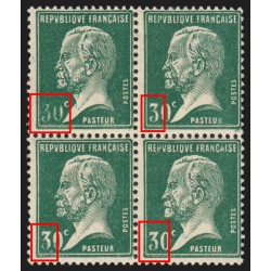 n°171, variété "chiffres verts", Pasteur 30c vert, neuf */** - TB