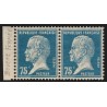 n°177, variété "sans la bouche" tenant à normal, Pasteur 75c bleu, neuf * - SUP