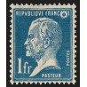 n°177, variété "anneau-lune", Pasteur 1fr bleu, neuf * - SUPERBE