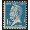 n°177, variété "anneau-lune", Pasteur 1923, 1fr bleu, neuf * - SUPERBE