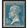 n°177, variété "tache bleue derrière la tête", Pasteur 1fr bleu, neuf * SUPERBE